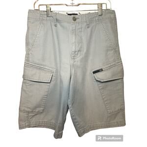 Vans Men's Gray Cargo Shorts Size 30 with Embroidery